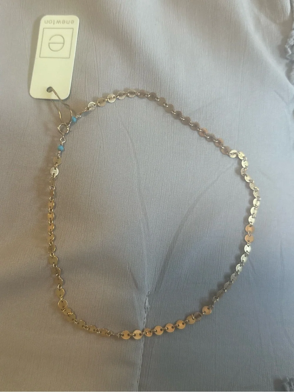 enewton choker infinity chic chain - gold